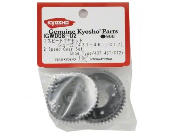 Kyosho Spur Gear Set Inferno GT 2 Speed (43/46T) For IGW008 — image 3 of 3