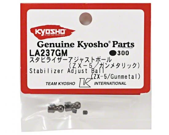 Kyosho Stabilizer Adjust Ball Zx5 (Gun Metal) — image 2 of 2