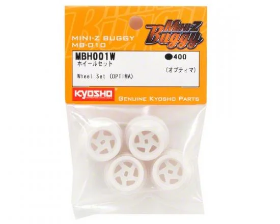 Kyosho Mini-Z Buggy Wheel Set (Optima) (4) - White — image 3 of 3