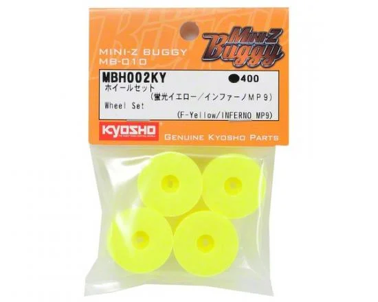 Kyosho Mini-Z Buggy Wheel Set (MP9) (4) - Yellow — image 3 of 3