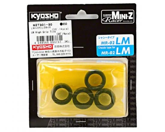Kyosho Miniz Lm High Grip Tyres 30 Shore (4) &mdash; image 3 of 4