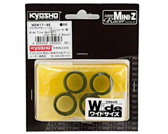 Kyosho Tyres (High-Grip) Mini-Z 30 Shore (4) (Wide) — image 2 of 3