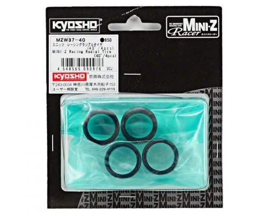 Kyosho Miniz Racing Radial Tyres 40 Shore (4) &mdash; image 2 of 3