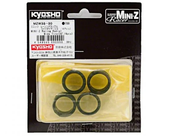 Kyosho Miniz Racing Radial Tyres 30 Shore - Wide (4) — image 2 of 3