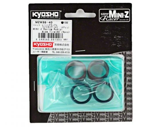 Kyosho Miniz Racing Radial Tyres 40 Shore - Wide (4) — image 2 of 3