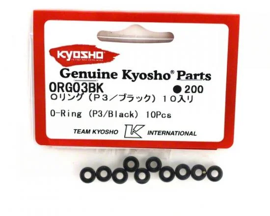 Kyosho Silicone O Ring (P3) Black (10) — image 3 of 3