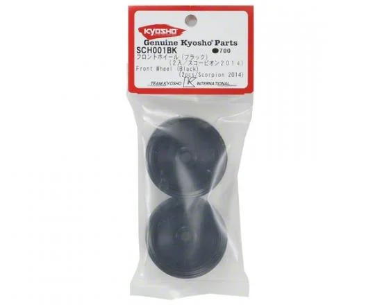 Kyosho Front Wheel (2) Scorpion 2014 - Black — image 4 of 5
