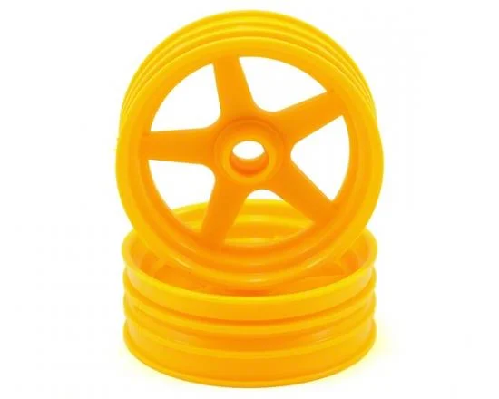 Kyosho Front Wheel (2) Beetle 2014 - Yellow &mdash; image 2 of 4