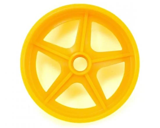 Kyosho Front Wheel (2) Beetle 2014 - Yellow &mdash; image 3 of 4