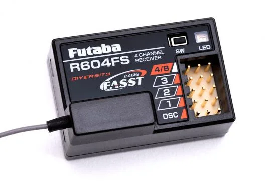 Futaba RP P-R604FS/2-4G - Futaba R604FS FASST 4 Channel Surface