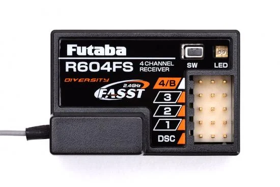 Futaba RP P-R604FS/2-4G - Futaba R604FS FASST 4 Channel Surface