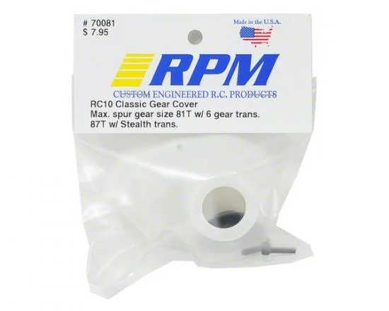 RPM Associated RC10 & RC10T Classic Gear Cover — image 2 of 3