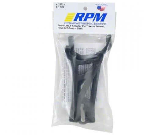 RPM Front Left A Arms For Traxxas Summit/Revo - Black — image 2 of 3
