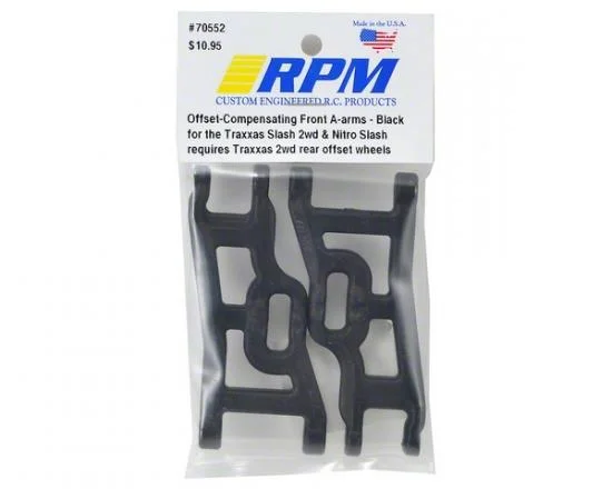 RPM Front Offset A-Arm Black Traxxas Nitro Slash + 2WD &mdash; image 2 of 2
