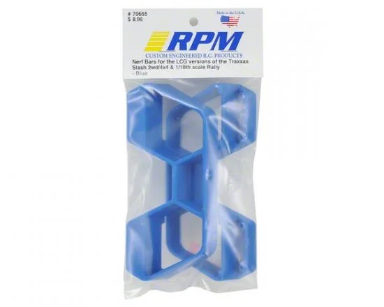 RPM Nerf Bars for Traxxas Slash LCG 4X4/Rally - Blue &mdash; image 2 of 3
