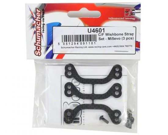 Carbon Fibre Wishbone Strap Set - Mi5evo (3 pcs) — image 2 of 2