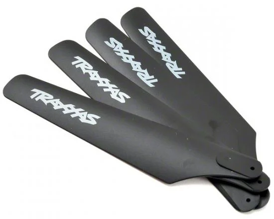 Traxxas Rotor blade set upper lower (black) (4) &mdash; image 2 of 3