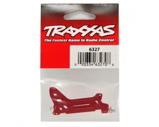 Traxxas Main frame side plate outer (2) (red-anodized) (Aluminium)/ screws (6) — image 3 of 3