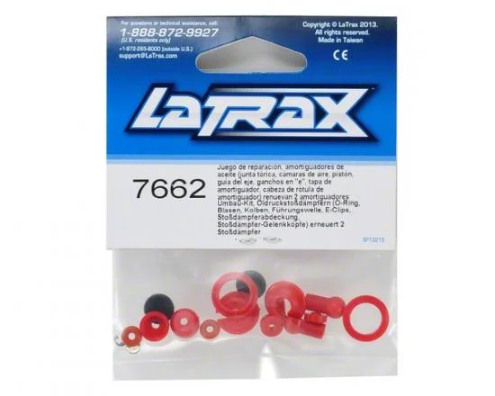 Traxxas Rebuild kit oil-filled Shocks (o-ring bladder piston shaft guide E-clips Shock cap Shock rod end) renews 2 Shocks &mdash; image 2 of 2