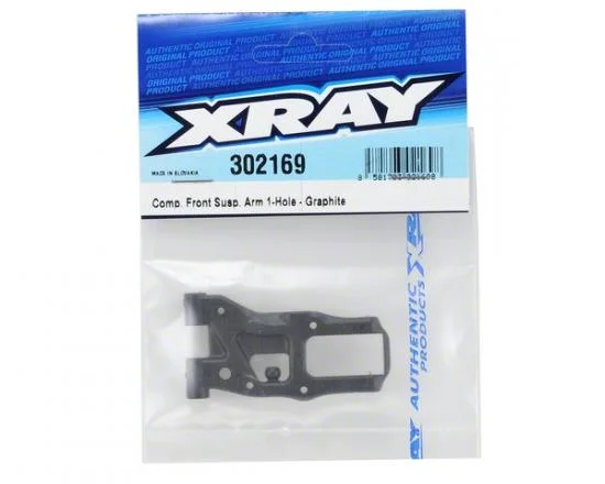 XRay Front Suspension Arm - Graphite - 1-Hole — image 3 of 4