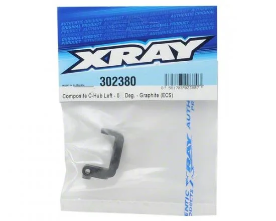 XRay Composite C-Hub Left - 0 Deg. - Graphite (ECS) — image 2 of 2
