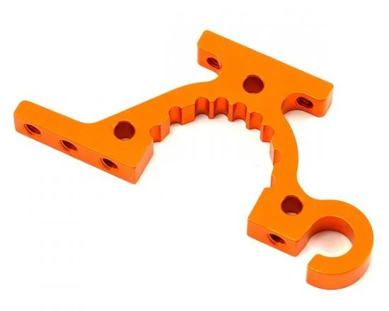 XRay T415 Aluminium Lower Adjustment Bulkhead - Front R / Rear L - Orange — image 2 of 3