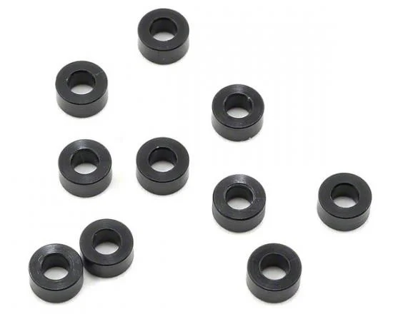 XRay Aluminium Shim 3X6X3.0mm - Black (10) &mdash; image 2 of 3