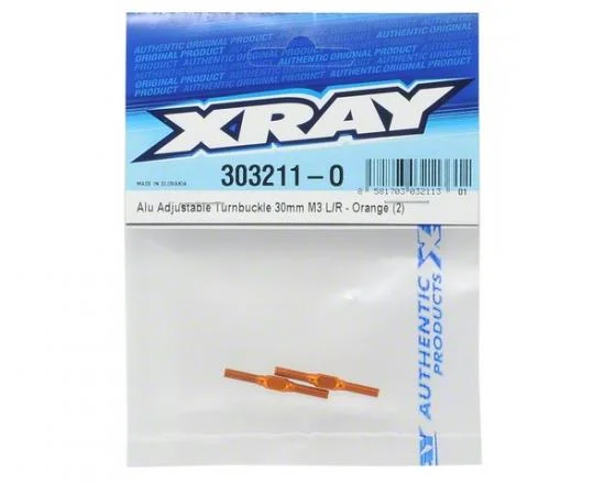 XRay Aluminium Adj. Turnbuckle L/R 30 mm - Swiss 7075 T6 (2) — image 3 of 3