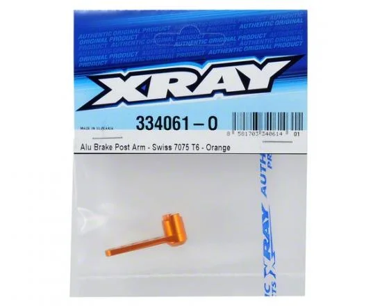 XRay Aluminium Brake Post Arm - Swiss 7075 T6 - Orange — image 2 of 2
