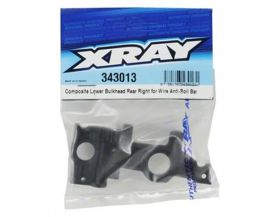XRay Composite Lower Bulkhead Rear Right For Wire Anti-Roll Bar — image 3 of 3
