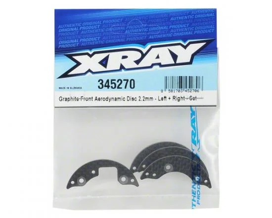 XRay Graphite Front Aerodynamic Disc 2.2mm - Left+Right - Set &mdash; image 3 of 3