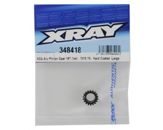 XRay Xca Aluminium Pinion Gear 18T (1st) - 7075 T6 - Hard Coated - Large — image 3 of 4