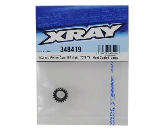 XRay Xca Aluminium Pinion Gear 19T (1st) - 7075 T6 - Hard Coated - Large — image 3 of 4