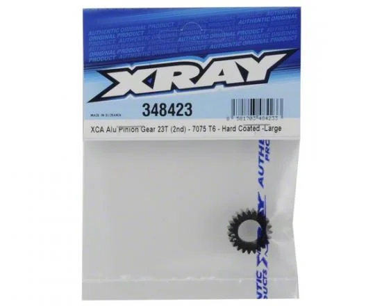 XRay Xca Aluminium Pinion Gear 23T (2nd) - 7075 T6 - Hard Coated - Large — image 3 of 4