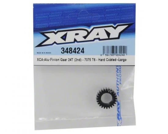 XRay Xca Aluminium Pinion Gear 24T (2nd) - 7075 T6 - Hard Coated - Large — image 3 of 4