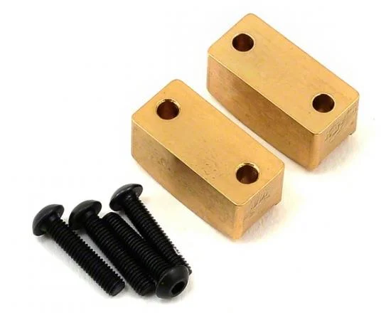 XRay Brass Rear Upright Weight 15G (2) — image 2 of 5