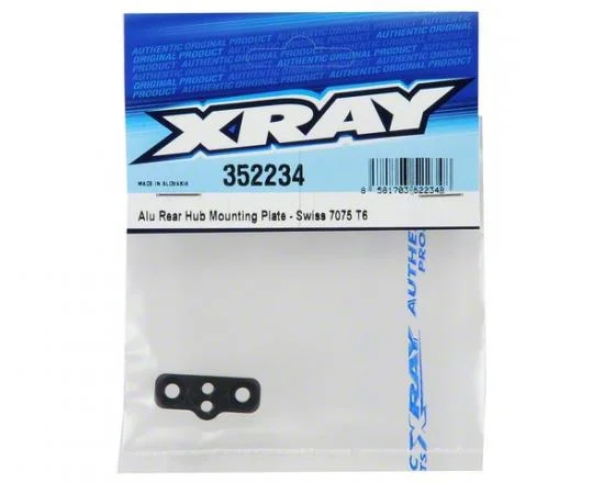XRay XB8 Aluminium Rear Hub Mounting Plate - Swiss 7075 T6 — image 2 of 2