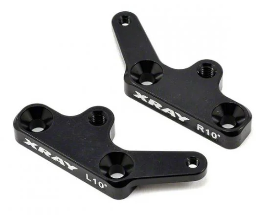 XRay XB8 Aluminium Steering Kingpin Plate - Swiss 7075 T6 - 10 (L+R) &mdash; image 2 of 4