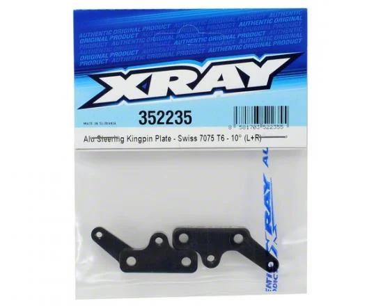 XRay XB8 Aluminium Steering Kingpin Plate - Swiss 7075 T6 - 10 (L+R) &mdash; image 3 of 4
