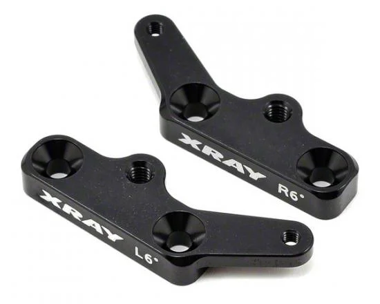 XRay XB8 Aluminium Steering Kingpin Plate - Swiss 7075 T6 - 6 (L+R) — image 2 of 4