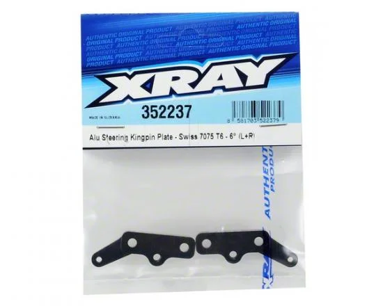 XRay XB8 Aluminium Steering Kingpin Plate - Swiss 7075 T6 - 6 (L+R) — image 3 of 4