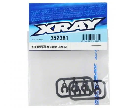 XRay XB8 Caster Clips (2) &mdash; image 2 of 2