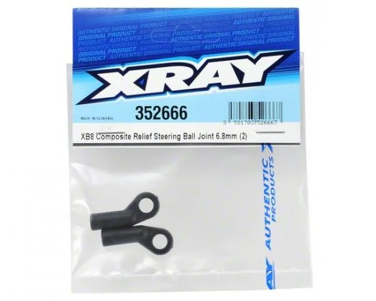XRay XB8 Composite Relief Steering Ball Joint 6.8mm (2) — image 3 of 4