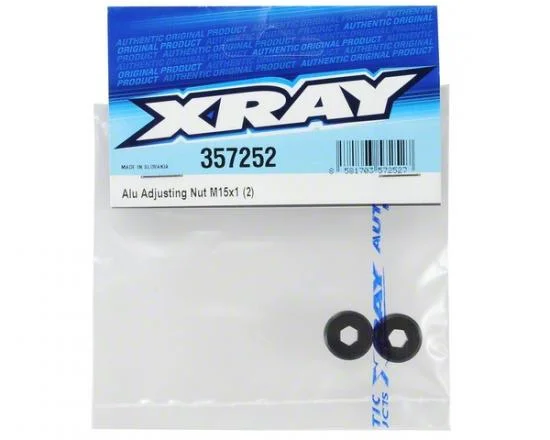 XRay Aluminium Adjusting Nut M15X1 (2) — image 2 of 2