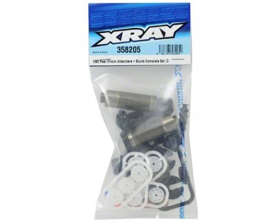 XRay XB8 Rear Shock Absorbers + Boots Complete Set (2) — image 2 of 2