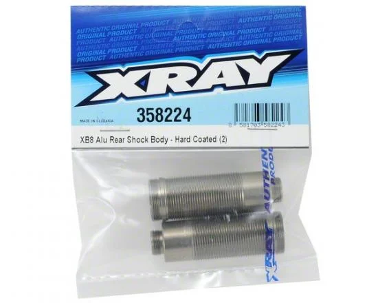 XRay XB8 Aluminium Rear Shock Body - Swiss 7075 T6 - Hard Coated (2) — image 2 of 2