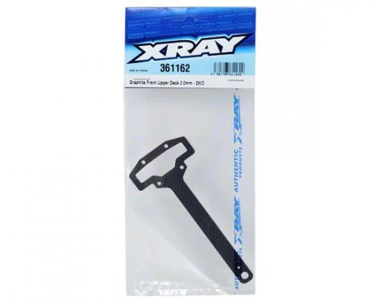 XRay Graphite Front Upper Deck 2.0mm - 2WD — image 2 of 2