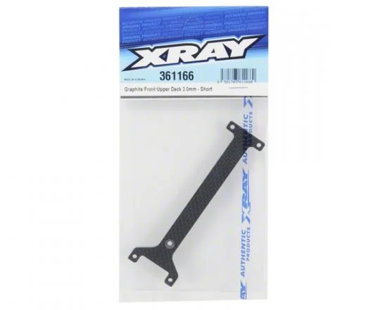 XRay Graphite Front Upper Deck 2.0mm - Short &mdash; image 2 of 2