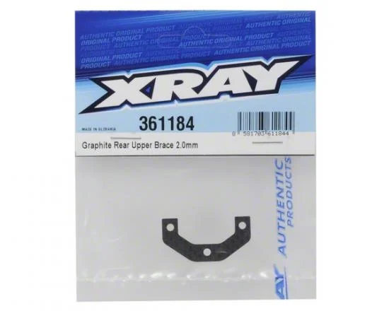 XRay Graphite Rear Upper Brace 2.0mm — image 3 of 3