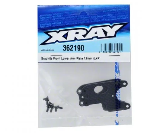 XRay Graphite Front Lower Arm Plate 1.6mm (L+R) — image 3 of 6
